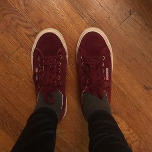 Superga sneakers burgundy/oxblood suede